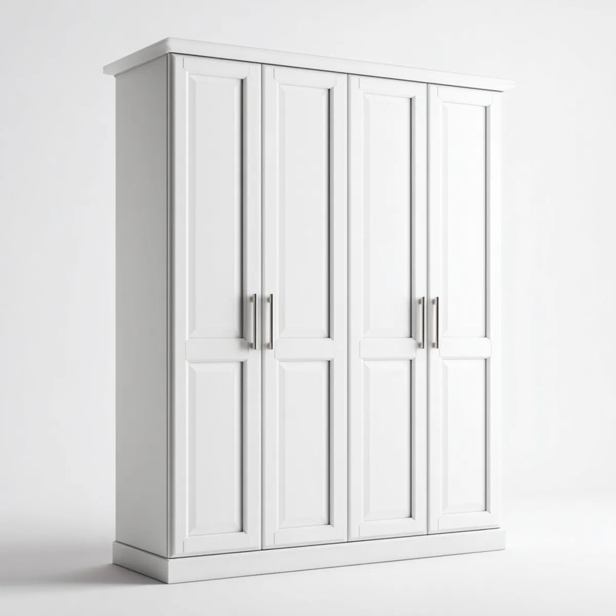 Szafa Białe drzwi z MDF 200 x 60 x 220 cm prostokątne
