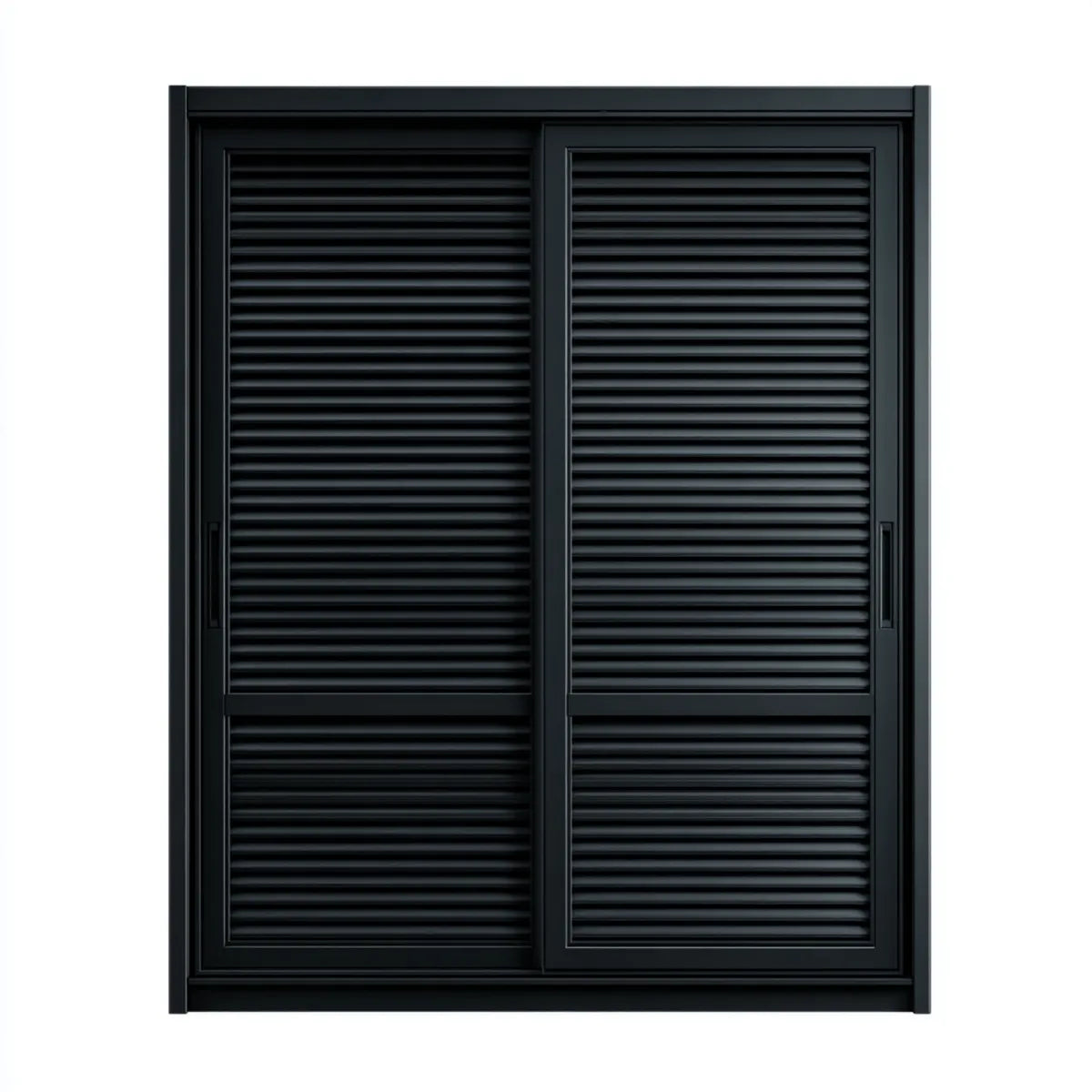 Szafa, Szafka na drzwi pływające Czarna 120 x 60 x 200 cm MDF prostokątna